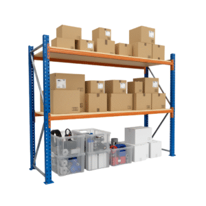 Regał magazynowy/garażowy 2 poziomy bez wypełnienia 2100x2700x800mm max.600kg na półkę